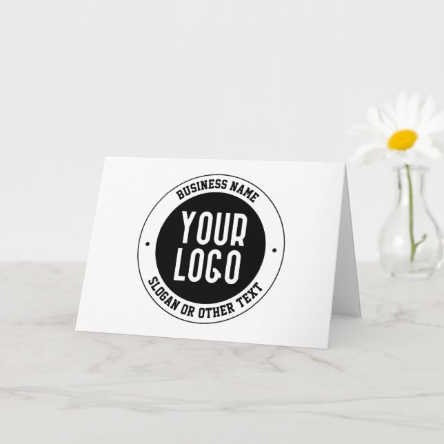 Ihr Geschäft-Logo oder Design | Fett editierbarer  Karte (Kleine Pflanze)