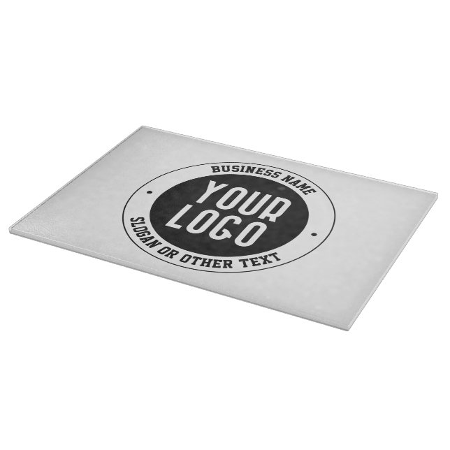 Ihr Geschäft-Logo oder Design | Fett editierbarer  Schneidebrett (Ecke)
