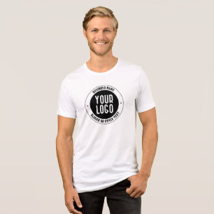 Ihr Geschäft-Logo oder Design Fett editierbarer Tri-Blend Shirt