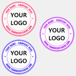 Ihr Geschäft-Logo und Text Markenlabels Beispiel Etiketten