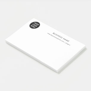 Ihr Geschäft-Logo und Unternehmenswebsite-Promotio Post-it Klebezettel