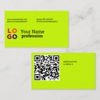 Ihr Geschäftslogo Benutzerdefinierter QrCode Visitenkarte