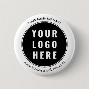Ihr Geschäftslogo Minimalistische Werbeveranstaltu Button