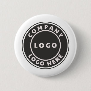Ihr Geschäftslogo Unternehmensmitarbeiter Werbeart Button