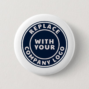 Ihr Geschäftslogo Unternehmensmitarbeiter Werbeart Button