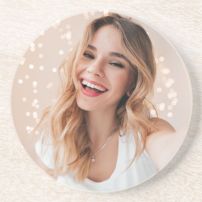 Ihr Gesicht zum Geburtstag Getränkeuntersetzer (Vorne)