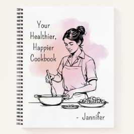 Ihr gesünderes, glücklicheres Aquarellkochbuch Notizbuch