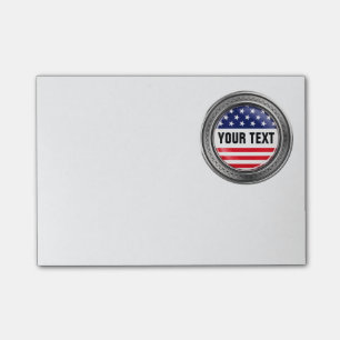 Ihr Gewohnheit USA-Knopf Post-it Klebezettel