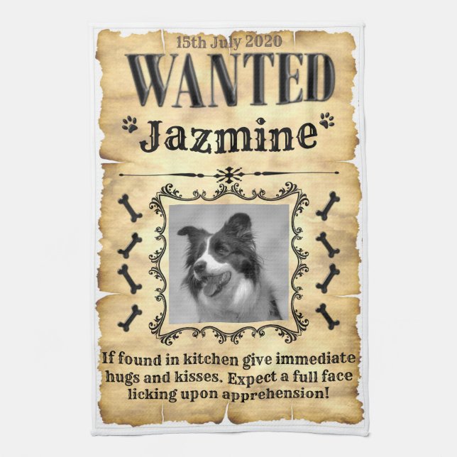 Ihr Gewollt Hund Geschirrtuch (Vertikal)