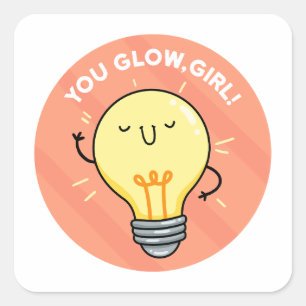 Ihr Glow Girl Electril Pun Sticker