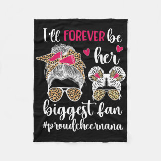 Ihr größter Fan Cheer Nana Oma eines Cheerleaders Fleecedecke