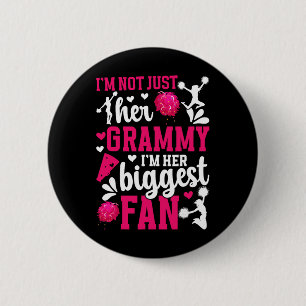 Ihr größter Fan jubelt Grammy einer Cheerleaderin  Button