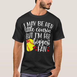 Ihr größter Fan Softball Cousine eines Softballspi T-Shirt