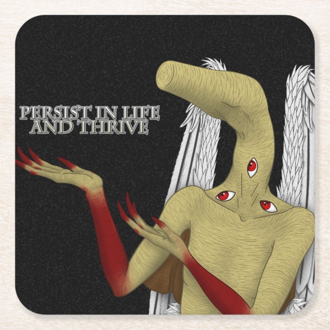 Ihr Guardian Angel gibt Worte der Ermutigung Rechteckiger Pappuntersetzer (Vorderseite)