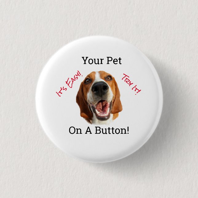 Ihr Haustier Button (Vorderseite)