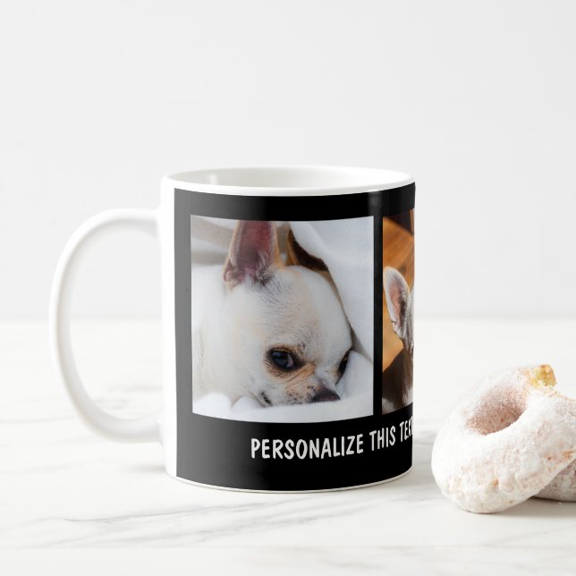 Ihr Haustier chihuahua benutzerdefinierte Fotos sa Kaffeetasse (Mit Donut)