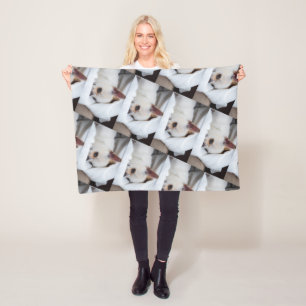 Ihr Haustier Hund Welpe benutzerdefinierte Foto ch Fleecedecke