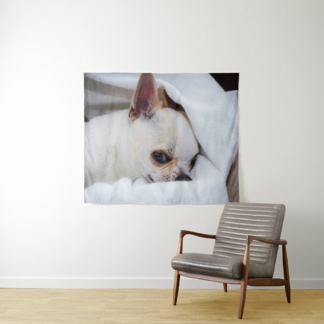 Ihr Haustier Hund Welpe Foto chihuahua Wandteppich (Beispiel (Horizontal))