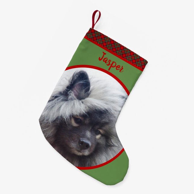 Ihr Haustier oder Ihre Katze Kleiner Weihnachtsstrumpf (Vorderansicht (hängend))