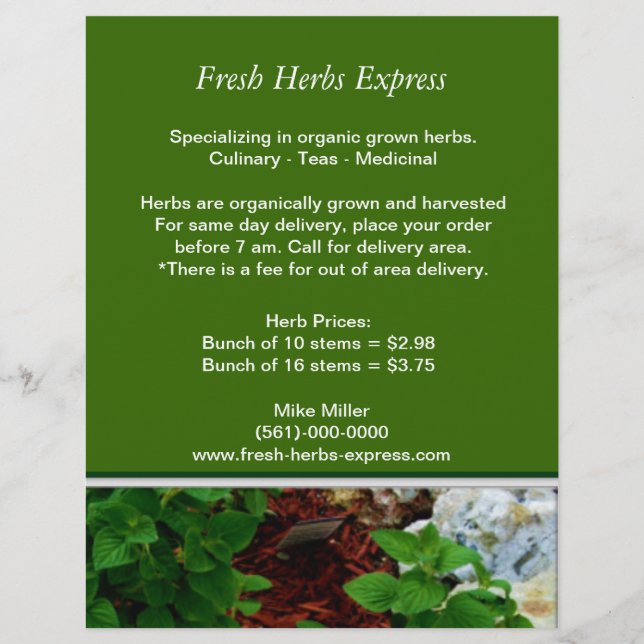 Ihr Herb Business Flyer (Vorne)