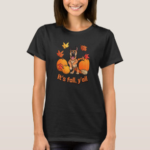 Ihr Herbst yall Deutscher Schäferhund-Welpe Premiu T-Shirt
