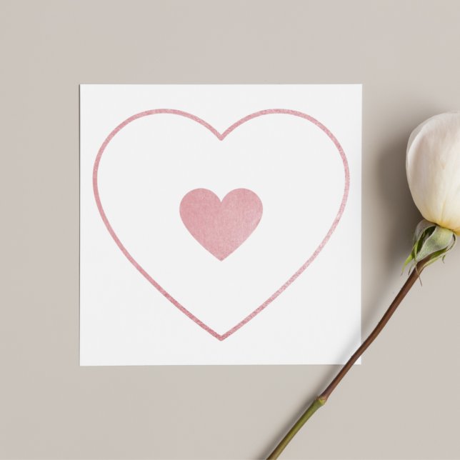 Ihr Herz in meinem Herzen Blush Pink Foil Mütter T Dankeskarte (Von Creator hochgeladen)