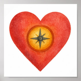 Ihr Herz kennt die richtige Richtung Poster