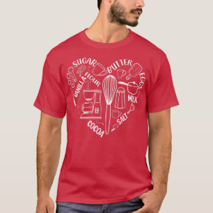 Ihr Herz schlägt vor, um Motive zurückzubacken T-Shirt