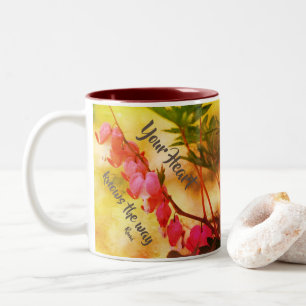 Ihr Herz weiß blutende Herzen Inspiration Zweifarbige Tasse