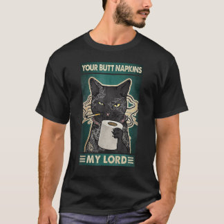 Ihr Hintern Napkins Mein Herr Black Cat Tattoos Ar T-Shirt
