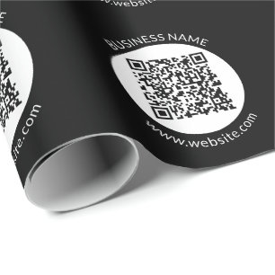 Ihr hochgeladener QR-Code Bearbeitbarer Text und Geschenkpapier