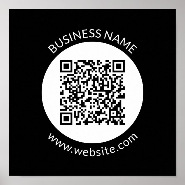 Ihr hochgeladener QR-Code | Bearbeiten von Text un Poster (Vorne)