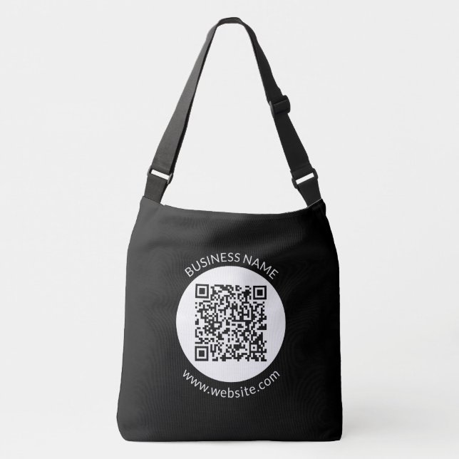 Ihr hochgeladener QR-Code | Bearbeiten von Text un Tragetaschen Mit Langen Trägern (Vorderseite)