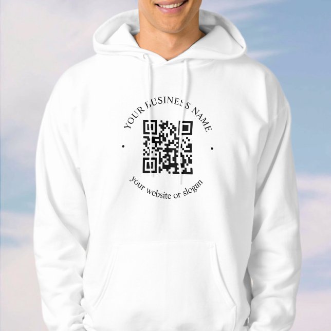 Ihr hochgeladener QR-Code Plus bearbeitbarer Circl Hoodie (Von Creator hochgeladen)