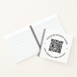 Ihr hochgeladener QR-Code Plus bearbeitbarer Circl Notizbuch