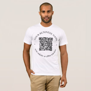 Ihr hochgeladener QR-Code Plus bearbeitbarer Circl T-Shirt