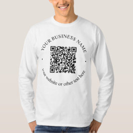 Ihr hochgeladener QR-Code Plus bearbeitbarer Circl T-Shirt