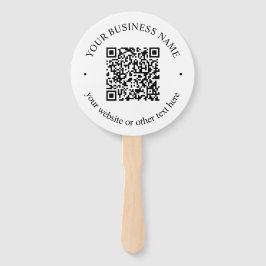 Ihr hochgeladener QR-Code plus editierbarer kreisf Fächer
