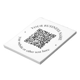 Ihr hochgeladener QR-Code plus editierbarer kreisf Notizblock