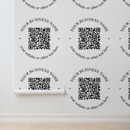 Ihr hochgeladener QR-Code plus editierbarer kreisf Tapete