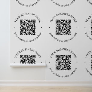 Ihr hochgeladener QR-Code plus editierbarer kreisf Tapete