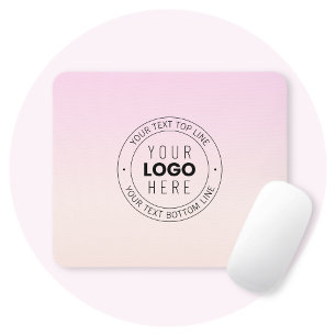 Ihr hochgeladenes Logo Bearbeitbarer kreisförmig Mousepad