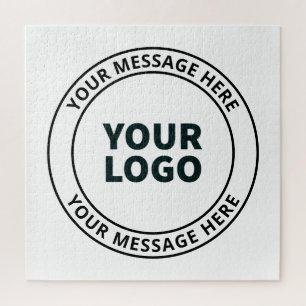 Ihr hochgeladenes Logo + bearbeitbarer Rundschreib Puzzle