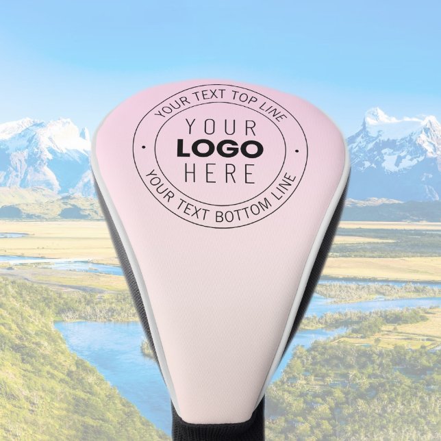 Ihr hochgeladenes Logo | Editierbarer Circle Text Golf Headcover (Von Creator hochgeladen)