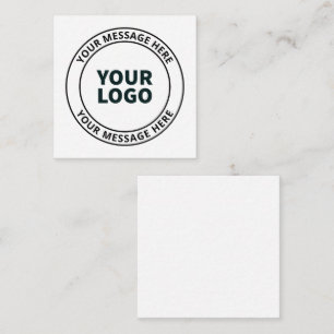 Ihr hochgeladenes Logo + editierbarer kreisförmige Begleitkarte