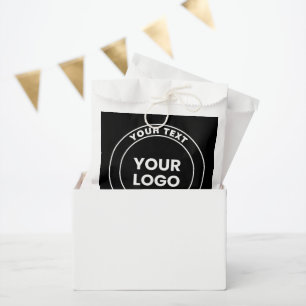 Ihr hochgeladenes Logo + fetter kreisförmiger Text Geschenktütchen