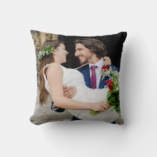 Ihr Hochzeitstil und Ihre Monogramm-Foto Kissen