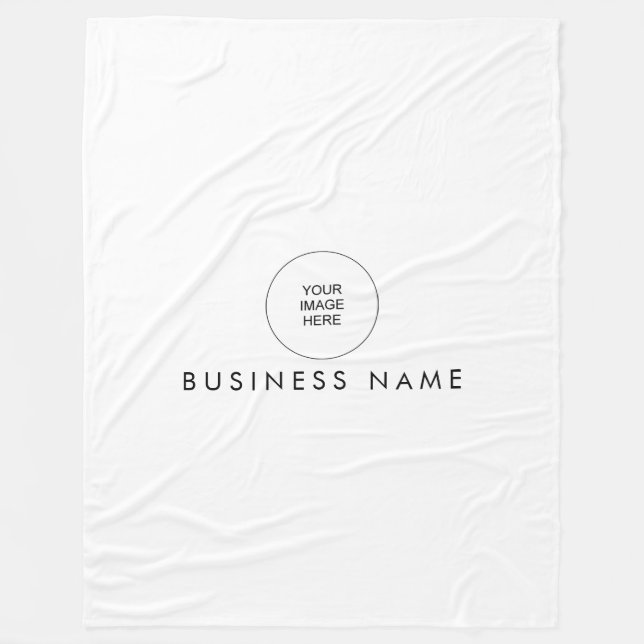 Ihr Hotel Hostel Motel Logo hier Stilvoll einfach Fleecedecke (Vorderseite)