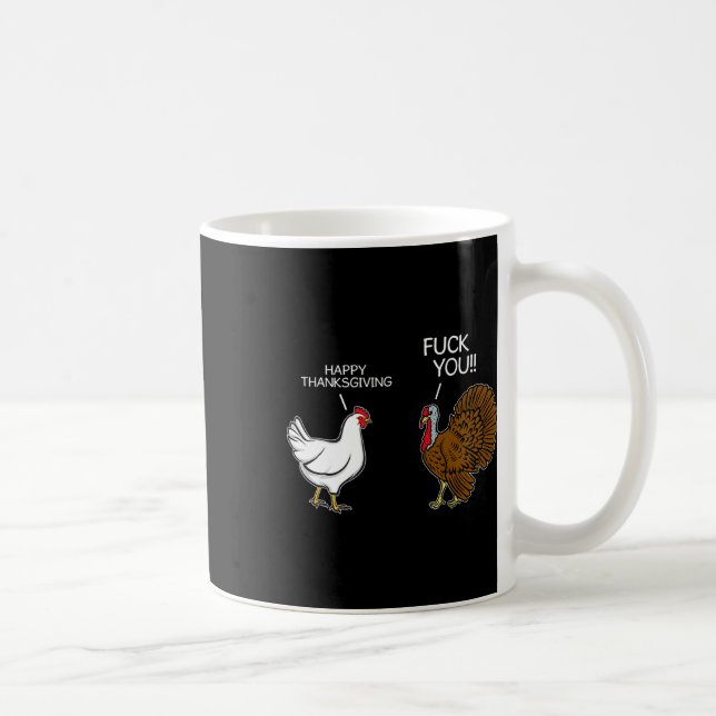 Ihr Huhn Türkei Month Joke Spaß Spaß Thanksgivi Kaffeetasse (Rechts)