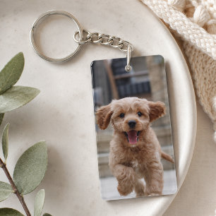 Ihr Hund   2 Foto Niedliches Pet-Bild hochladen Schlüsselanhänger